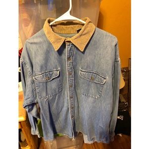 Denim Button Down Flannel